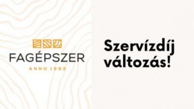 Szervízdíj változás! 