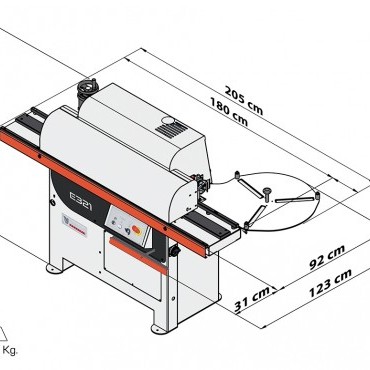 Casadei Industria E321 ömledékragasztós automata élzárógép