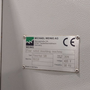 Weinig Powermat 500 profilozó automata